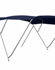 En stock: Elegance 3 arceaux hauteur 1350 largeur de 2060 à 2170 mm Lg 2200 mm -INOX toile Admiral Navy