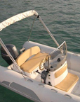 Bimini Oxygene Alu 3 arceaux Toile Blanche