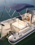 Bimini Oxygene Alu 3 arceaux Toile Bleue