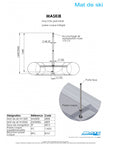 Mât de ski - MASKI8 1540 mm