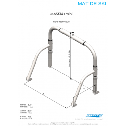 Schéma et dimensions MASKI4+ mini MATC