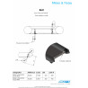 Schéma et dimensions Roll paire de roue