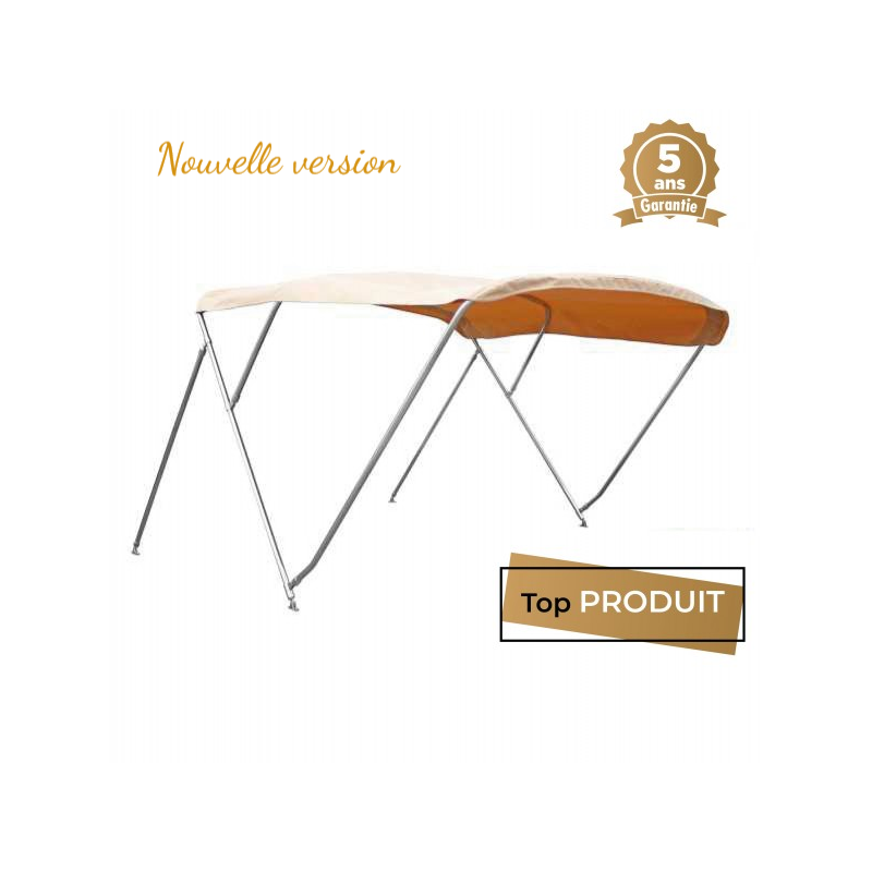 Bimini elegance inox 3 arceaux