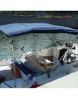 Bimini Oxygene Alu 4 arceaux  Hauteur 1370 mm Toile Bleue