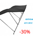 Bimini Oxygene Inox 3 arceaux Toile Noire
