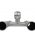 Support de canne à pêche en aluminium orientable double